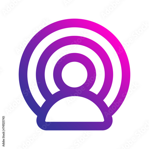 influencer gradient icon