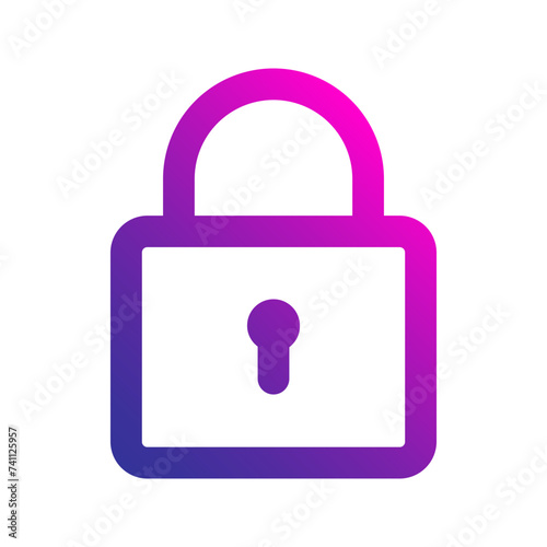 lock gradient icon