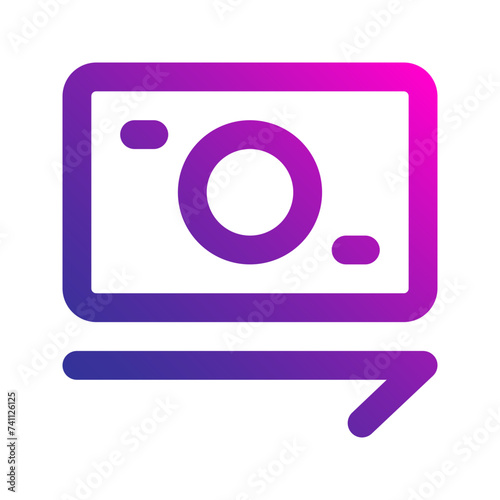 money transfer gradient icon