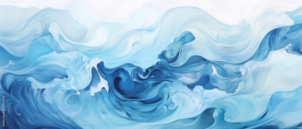 Abstract background with ocean waves.