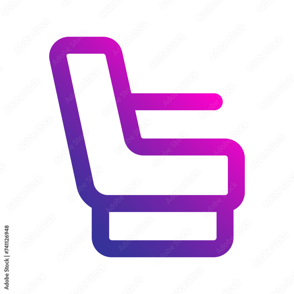 seat gradient icon