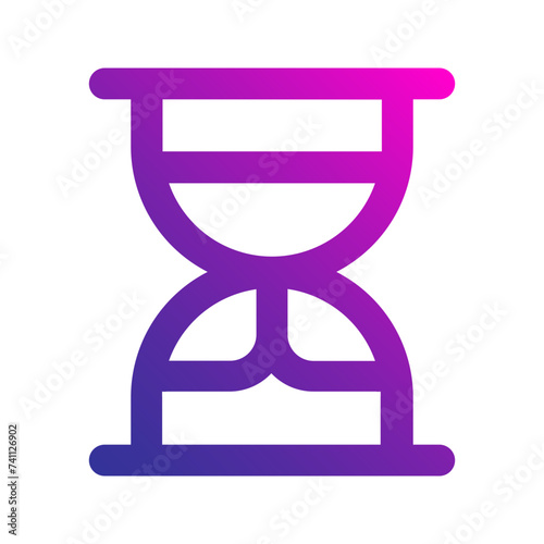 sand clock gradient icon