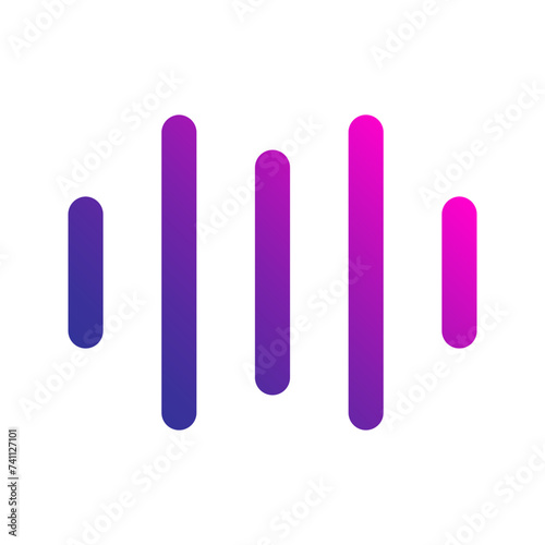 sound wave gradient icon