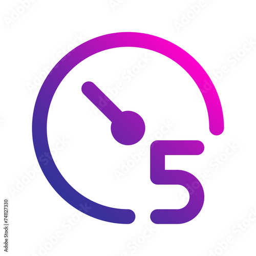 timer gradient icon
