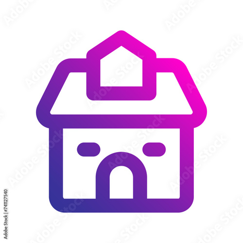 villa gradient icon