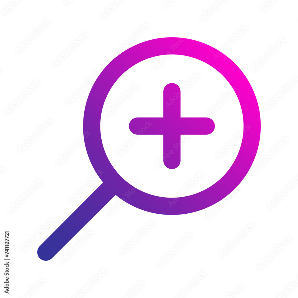 Fototapeta premium zoom in gradient icon
