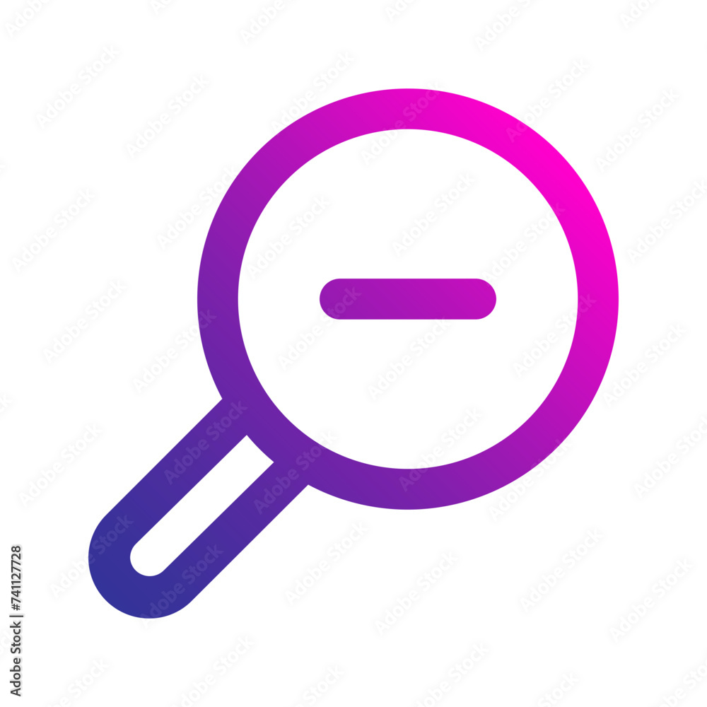 zoom out gradient icon zoom out gradient icon