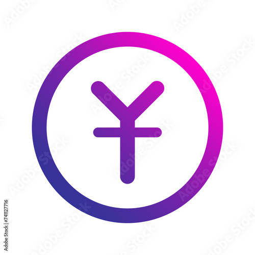 yen gradient icon