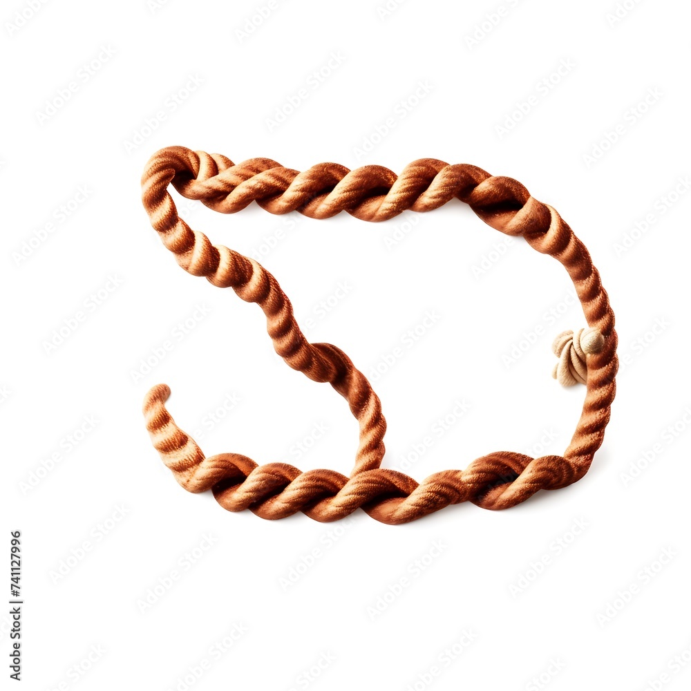 Obraz premium rope isolated in white background