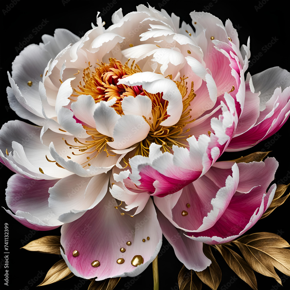 white lotus flower