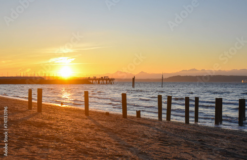 Sunset at the beach