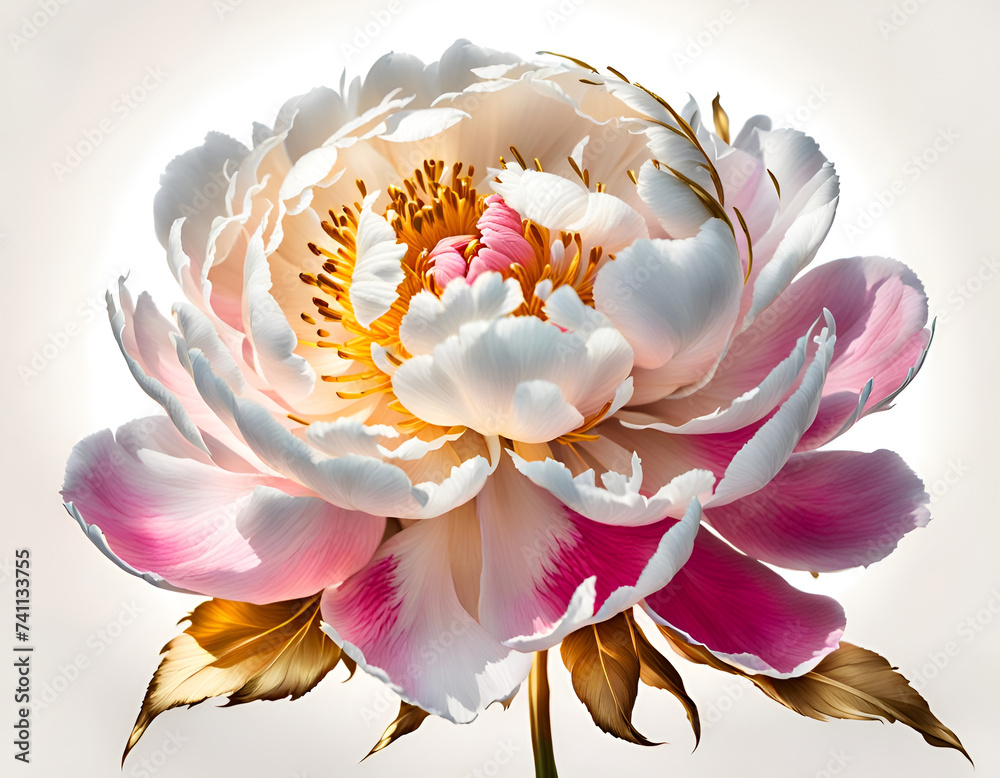 lotus flower isolated on white