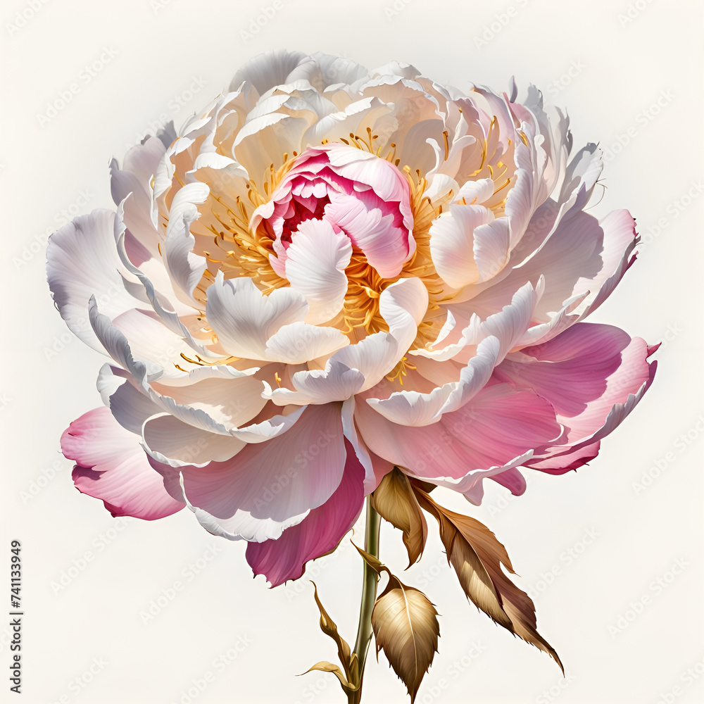 pink and white lotus