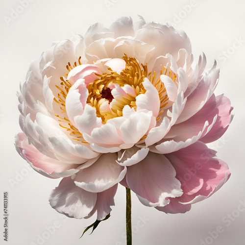 Obraz na płótnie lotus flower isolated on white w salonie