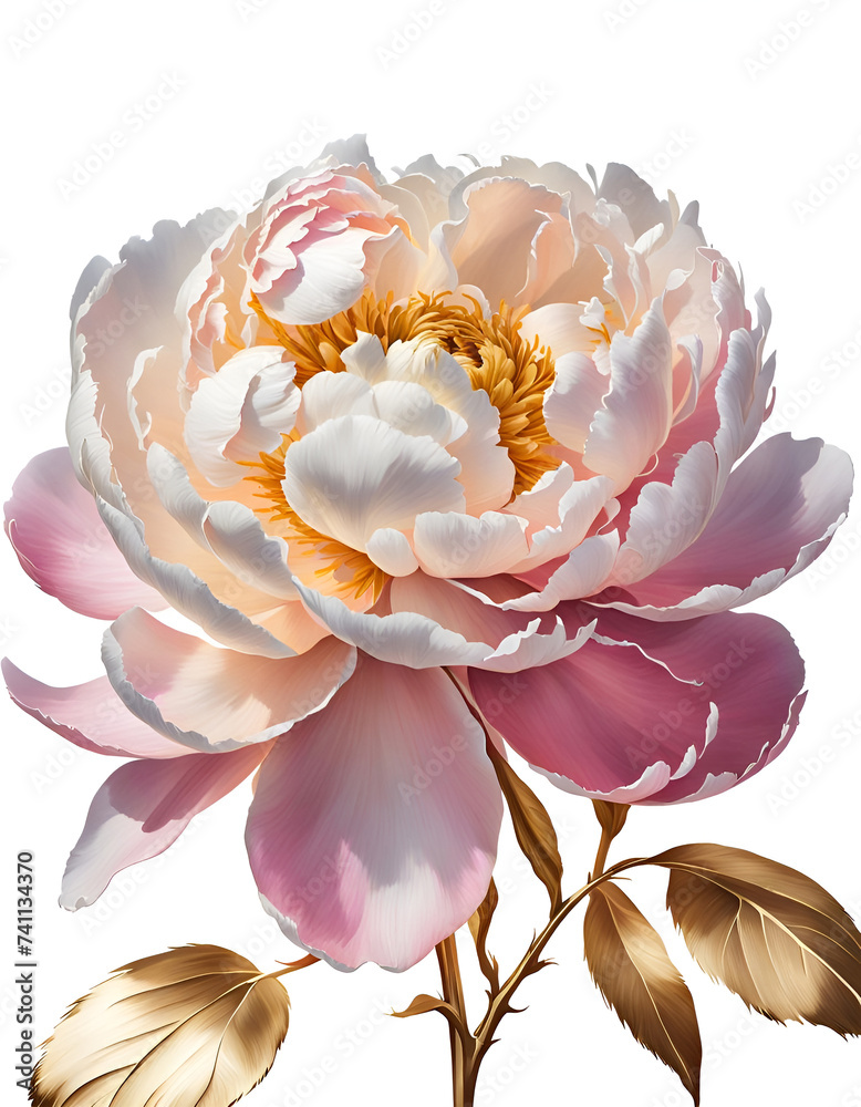 pink and white lotus