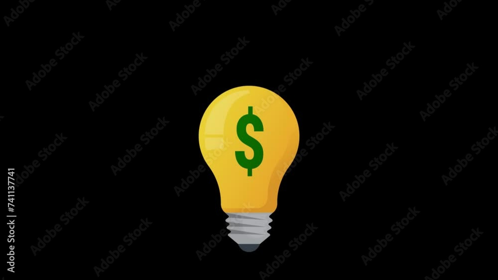 Dollar light bulb suitable for money making idea and business concept Dollar light bulb suitable for money making idea and business concept