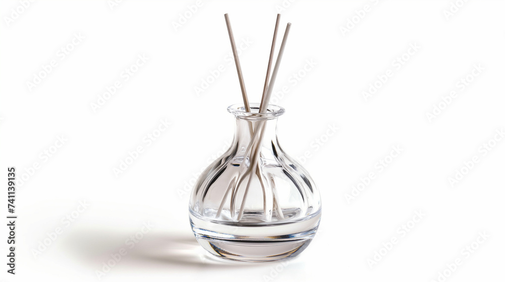 glass vase on white background AI generated glass vase on white background AI generated