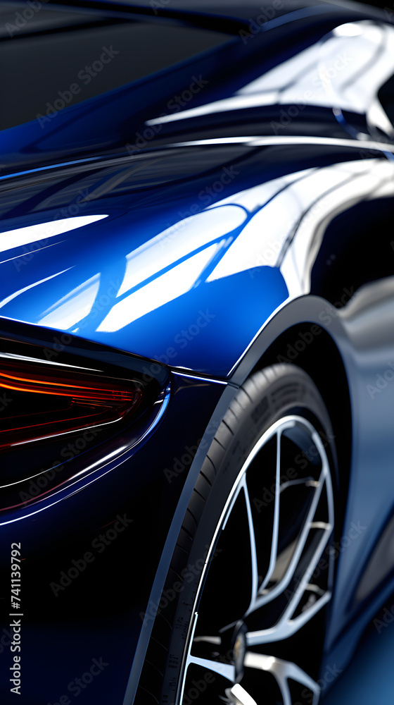 Sleek Gran Turismo (GT) Car in Blue - An Epitome of Speed and Automotive Engineering