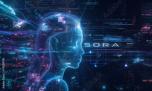 Conceptual Illustration of Sora, OpenAI's Text-to-Video AI