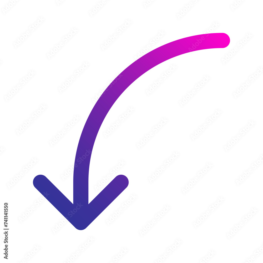 curved gradient icon curved gradient icon