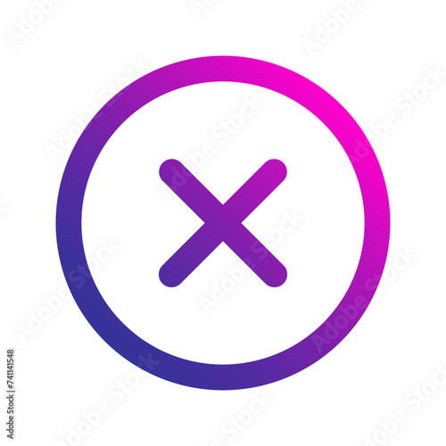 close gradient icon