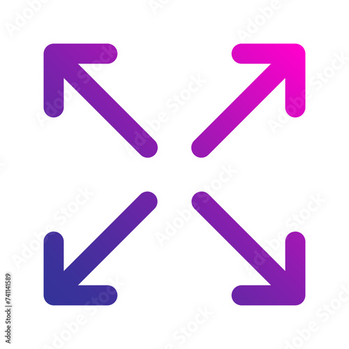 expand gradient icon