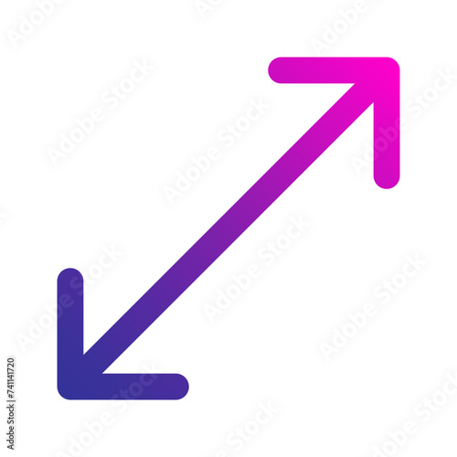 resize gradient icon