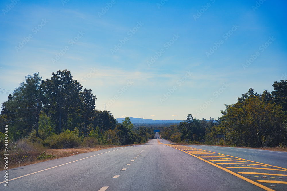 田舎の風景　ウボンラチャタニー・タイ　Ubon Ratchathani, Thailand