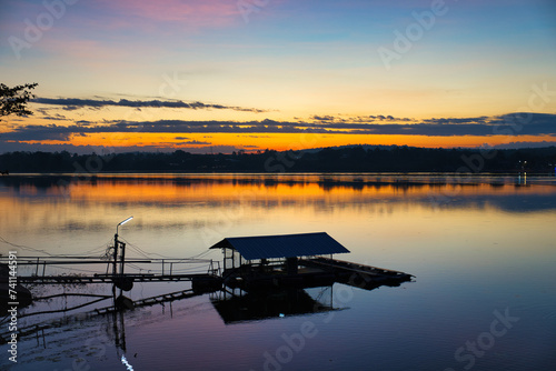                                                                                     Sun rise from Sirindhorn Dam at Ubon Ratchathani
