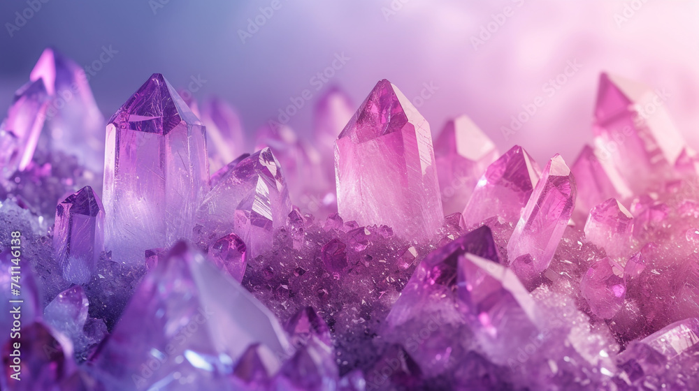 Crystals background concept with empty space Crystals background concept with empty space