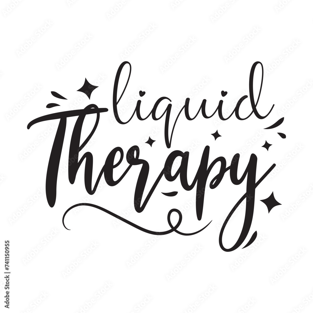 Liquid Therapy Vector Design on White Background Liquid Therapy Vector Design on White Background