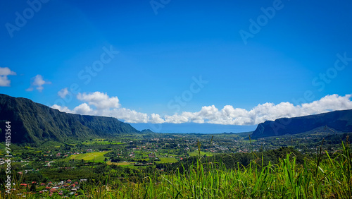 Vue sur la Plaine des Palmistes depuis le Gros Piton Rond - Ile de la RéunionView of la Plaine des Palmistes - Reunion Island