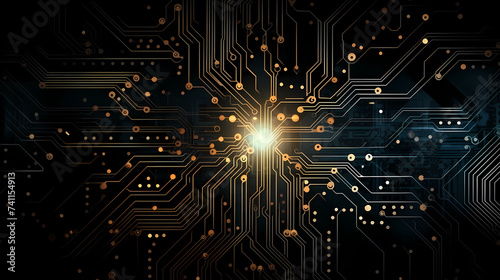 Circuit board background, technology and science concept background