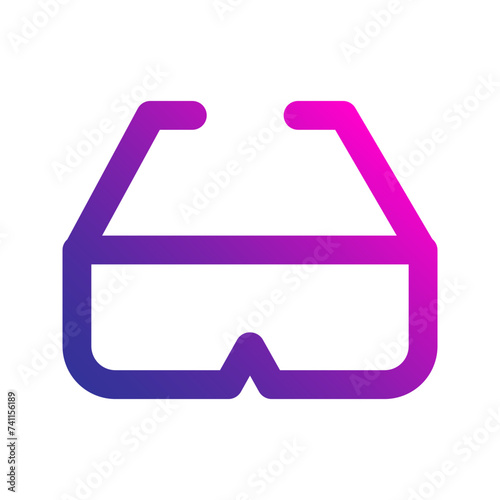 3d glasses gradient icon