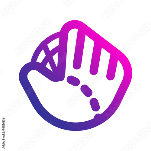 baseball glove gradient icon