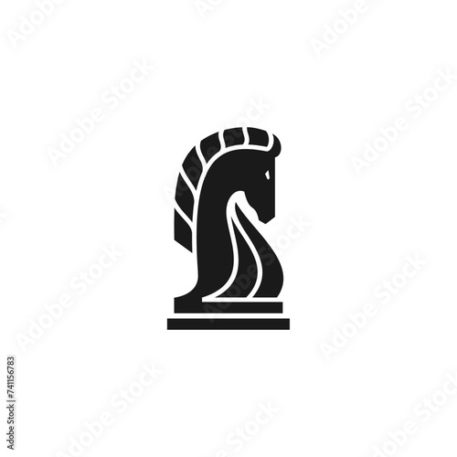 vintage knight logo concept vector icon