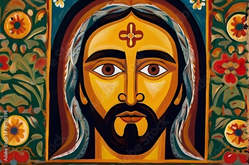 Jesus Christ Painting © Dackshina