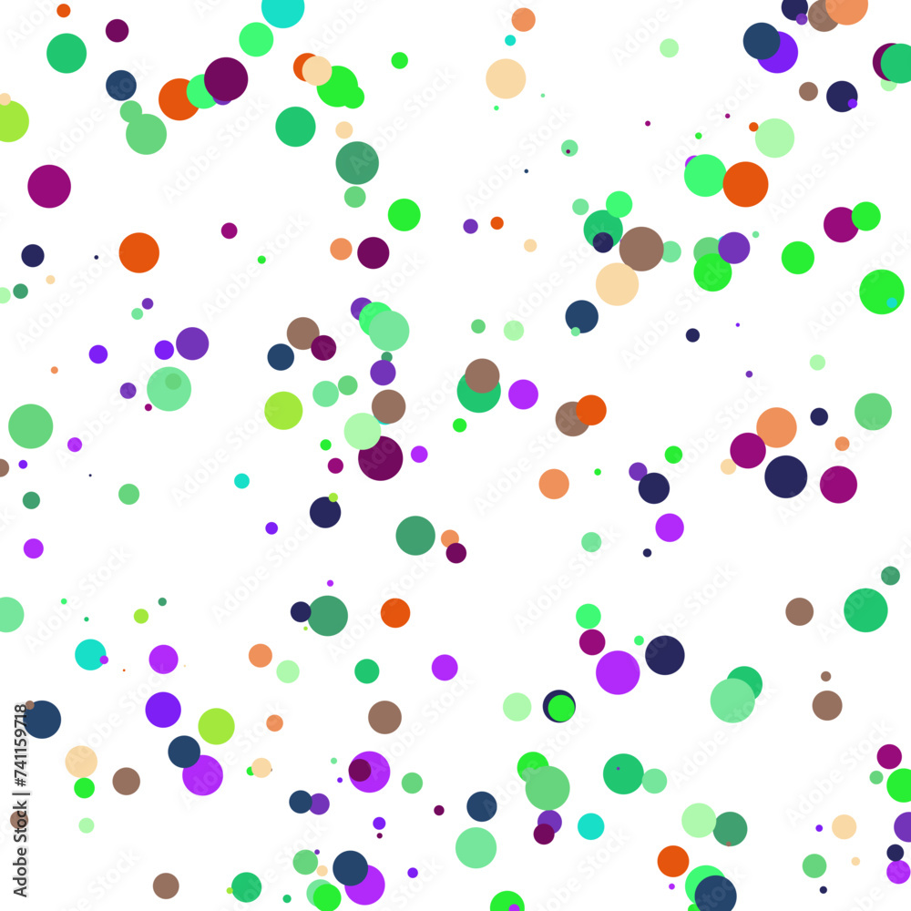 A colorful confetti glitter dot texture design element.