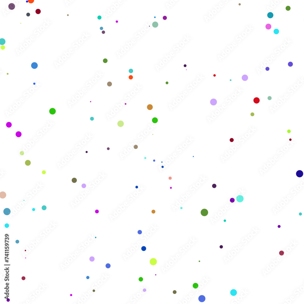 A colorful confetti glitter dot texture design element.