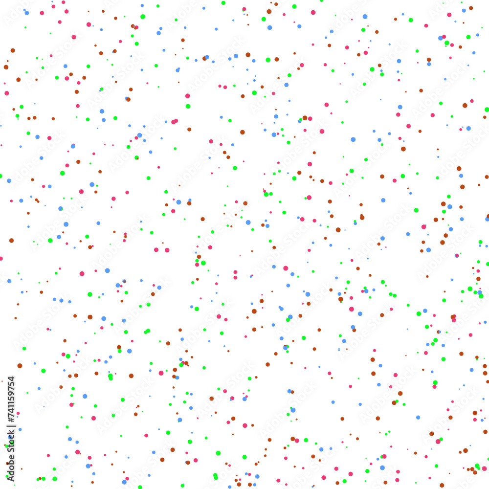 A colorful confetti glitter dot texture design element.