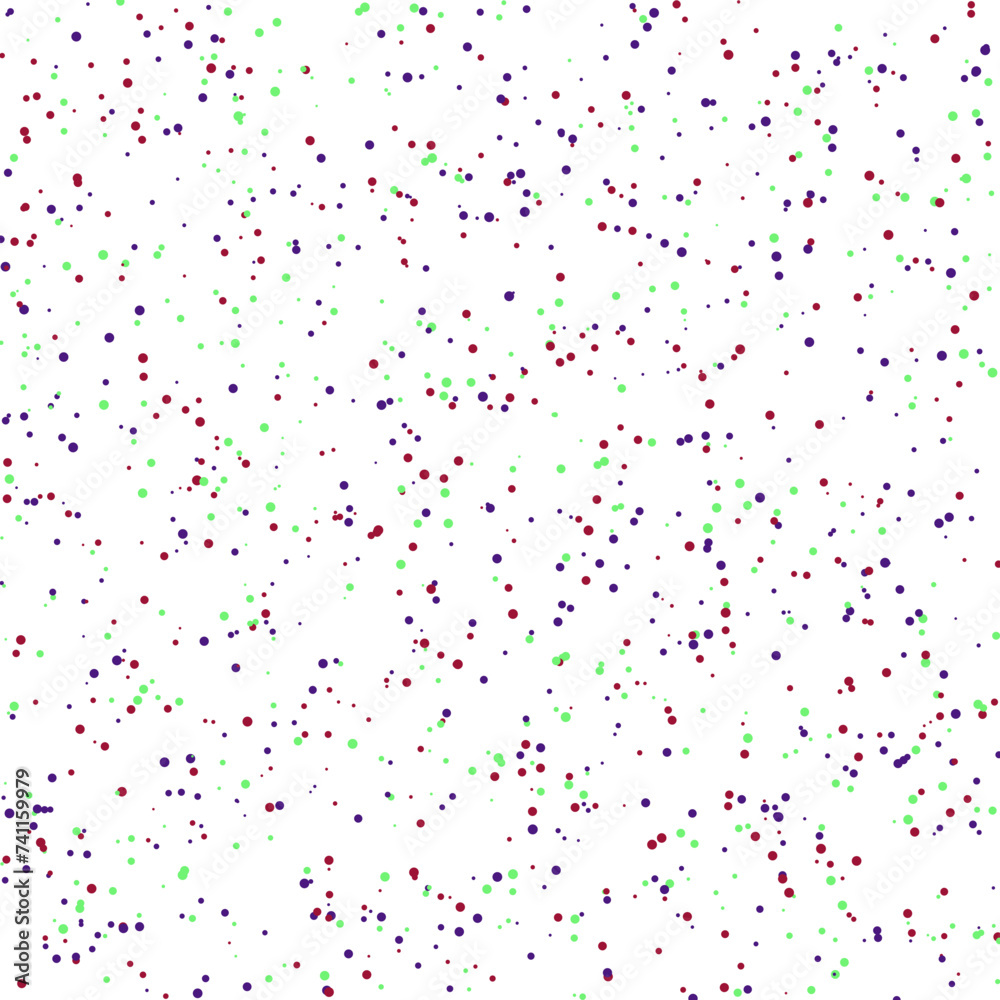 A colorful confetti glitter dot texture design element.