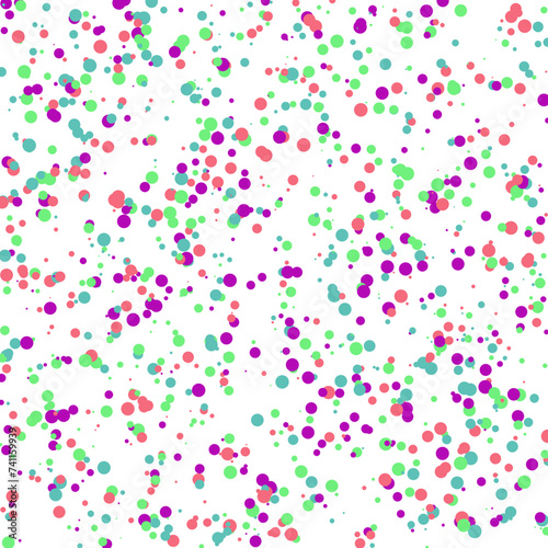 A colorful confetti glitter dot texture design element.