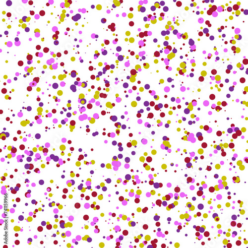 A colorful confetti glitter dot texture design element.