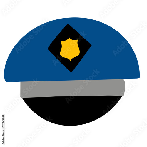 police hat vector icon