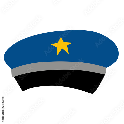 police hat vector icon