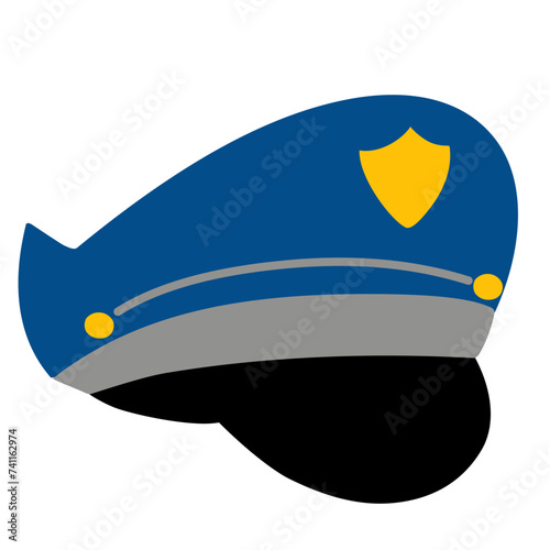 police hat vector icon