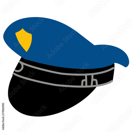 police hat vector icon