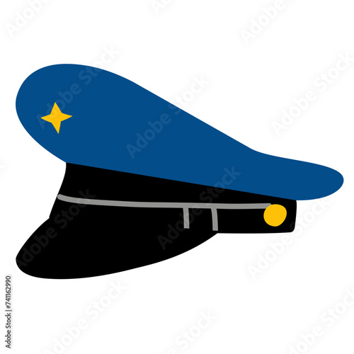 police hat vector icon