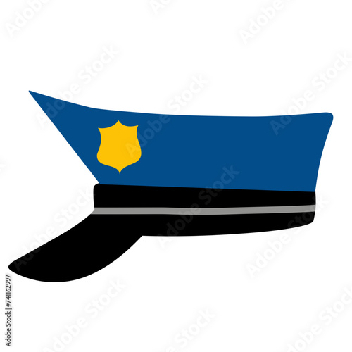 police hat vector icon