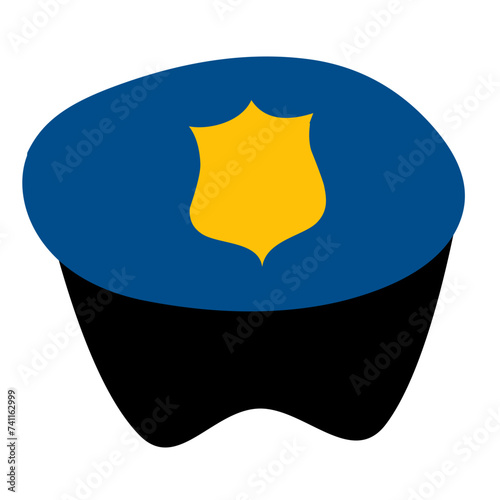 police hat vector icon